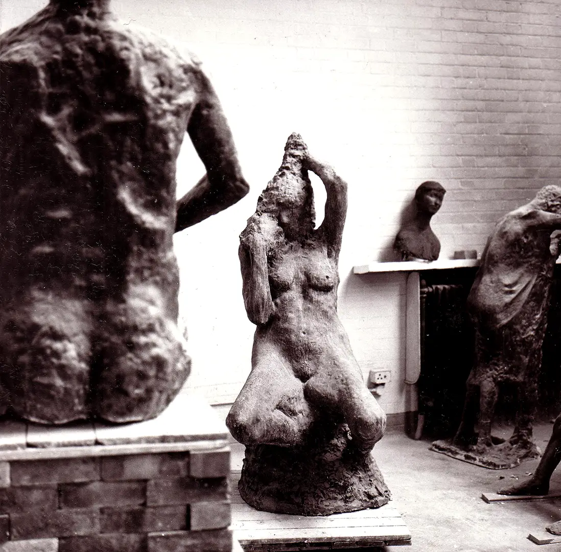 Collection of figures cast in plaster