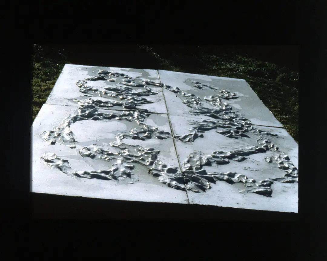 Four swimmer reliefs on separate panels cast in resin