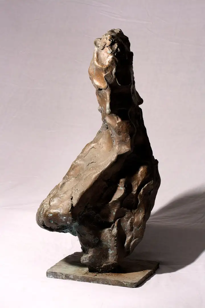 A figurative bronze sculpture