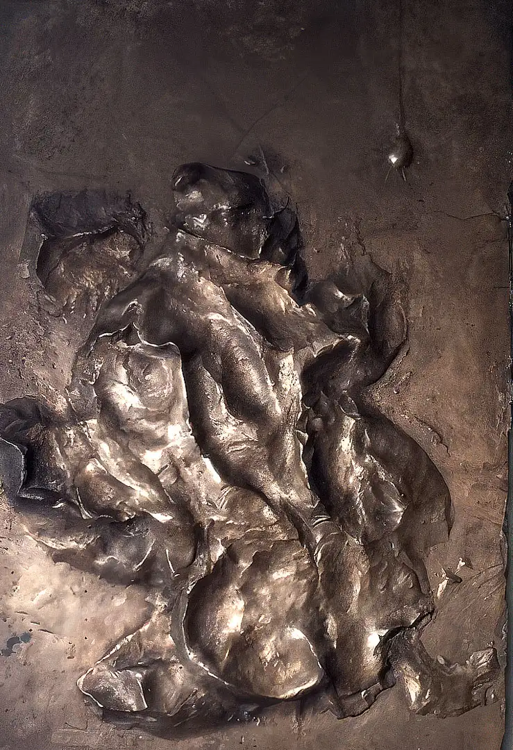 'Winter Mary' relief in bronze
